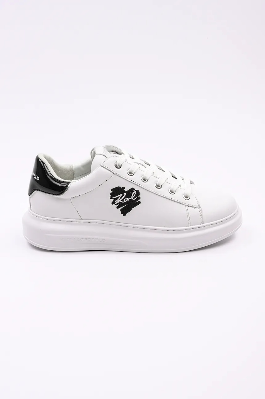 Karl Lagerfeld sneakers din piele KAPRI MENS culoarea alb, KL52515V Karl Lagerfeld sneakers din piele KAPRI MENS culoarea alb, KL52515V