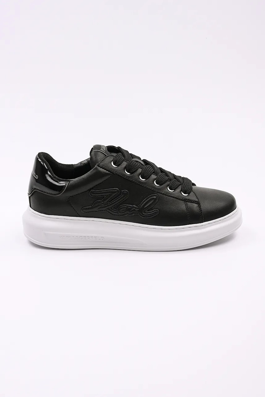 Karl Lagerfeld sneakers din piele KAPRI MENS culoarea negru, KL52511K Karl Lagerfeld sneakers din piele KAPRI MENS culoarea negru, KL52511K
