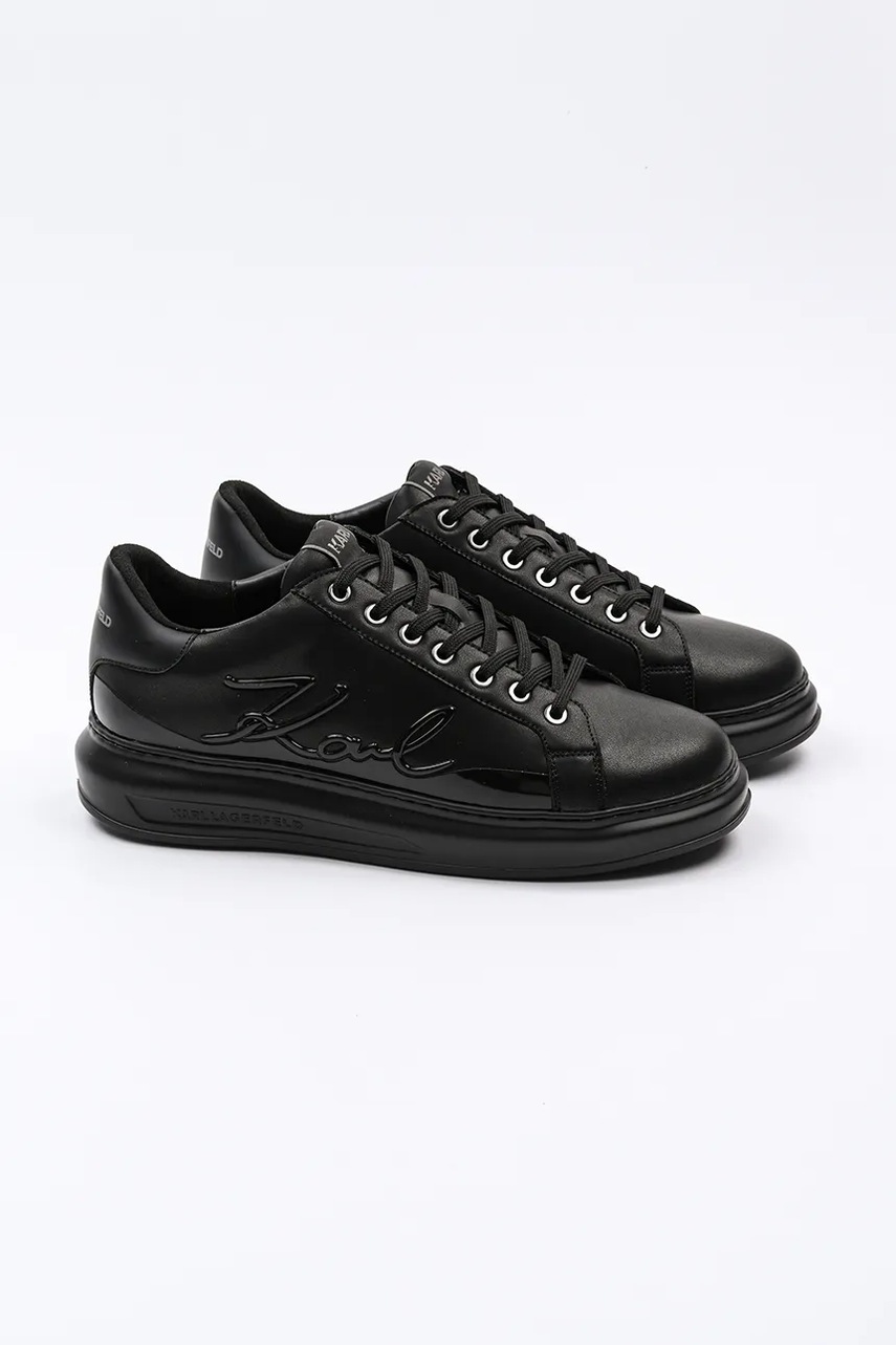Кроссовки из нубука Karl Lagerfeld KAPRI MENS цвет чёрный KL52548F Кроссовки из нубука Karl Lagerfeld KAPRI MENS цвет чёрный KL52548F