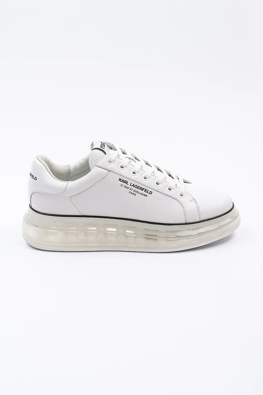 Karl Lagerfeld sneakers din piele KAPRI KUSHION RSG culoarea alb, KL52615 Karl Lagerfeld sneakers din piele KAPRI KUSHION RSG culoarea alb, KL52615
