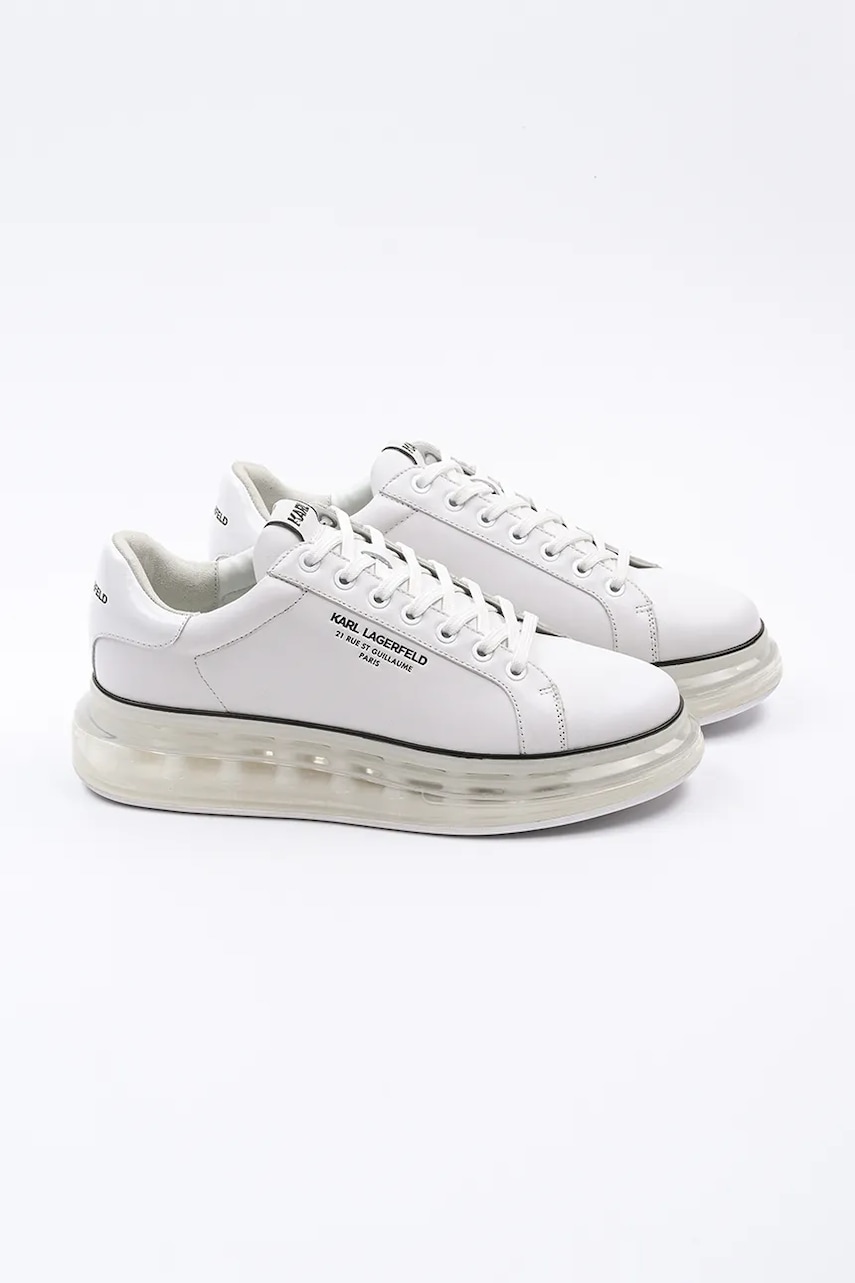 Кожаные кроссовки Karl Lagerfeld KAPRI KUSHION RSG цвет белый KL52615 Кожаные кроссовки Karl Lagerfeld KAPRI KUSHION RSG цвет белый KL52615