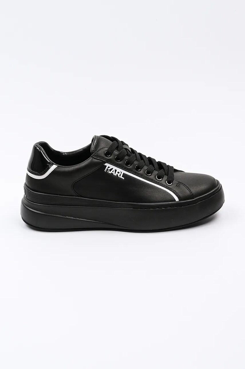 Karl Lagerfeld Adidasi din piele KRONOS culoarea negru, KL54020