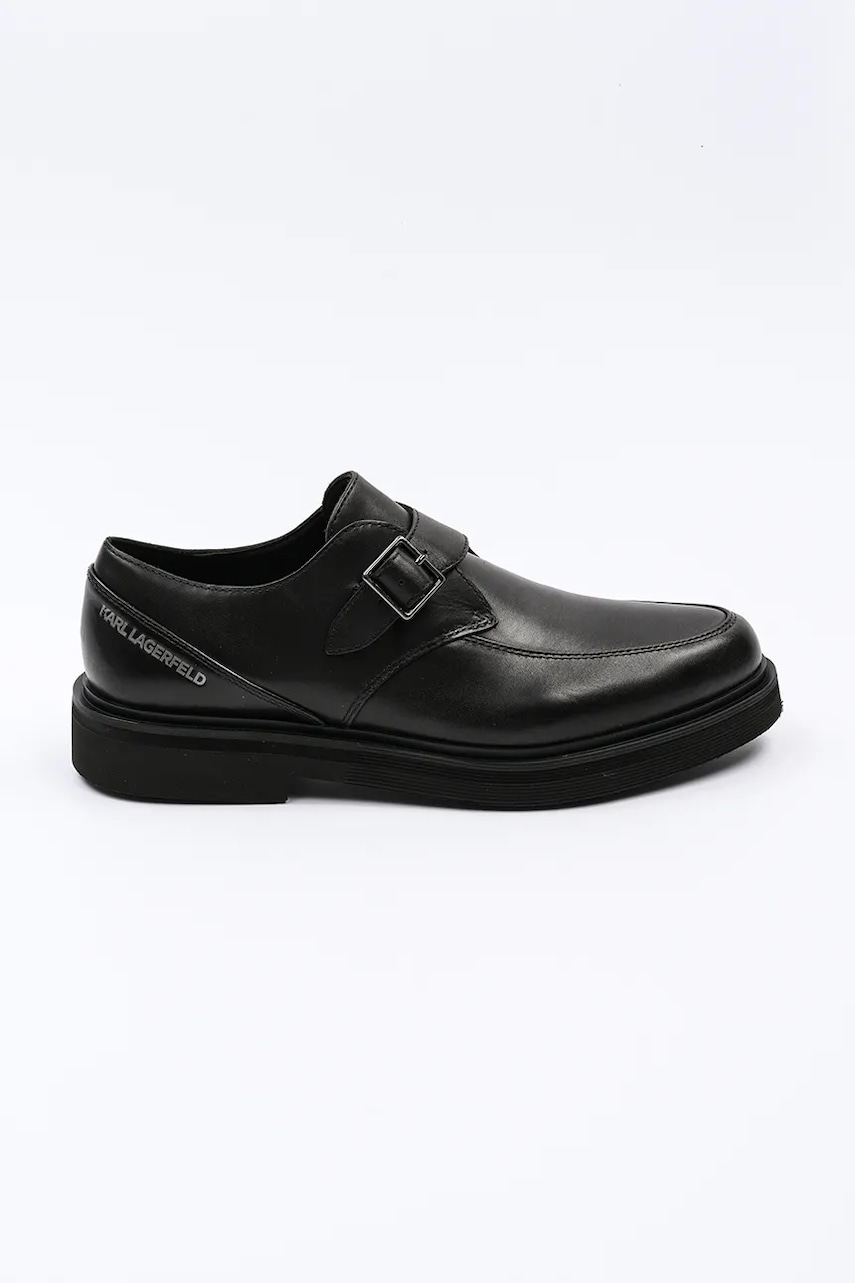 Karl Lagerfeld pantofi de piele KARNABY barbati, culoarea negru, KL10315 Karl Lagerfeld pantofi de piele KARNABY barbati, culoarea negru, KL10315