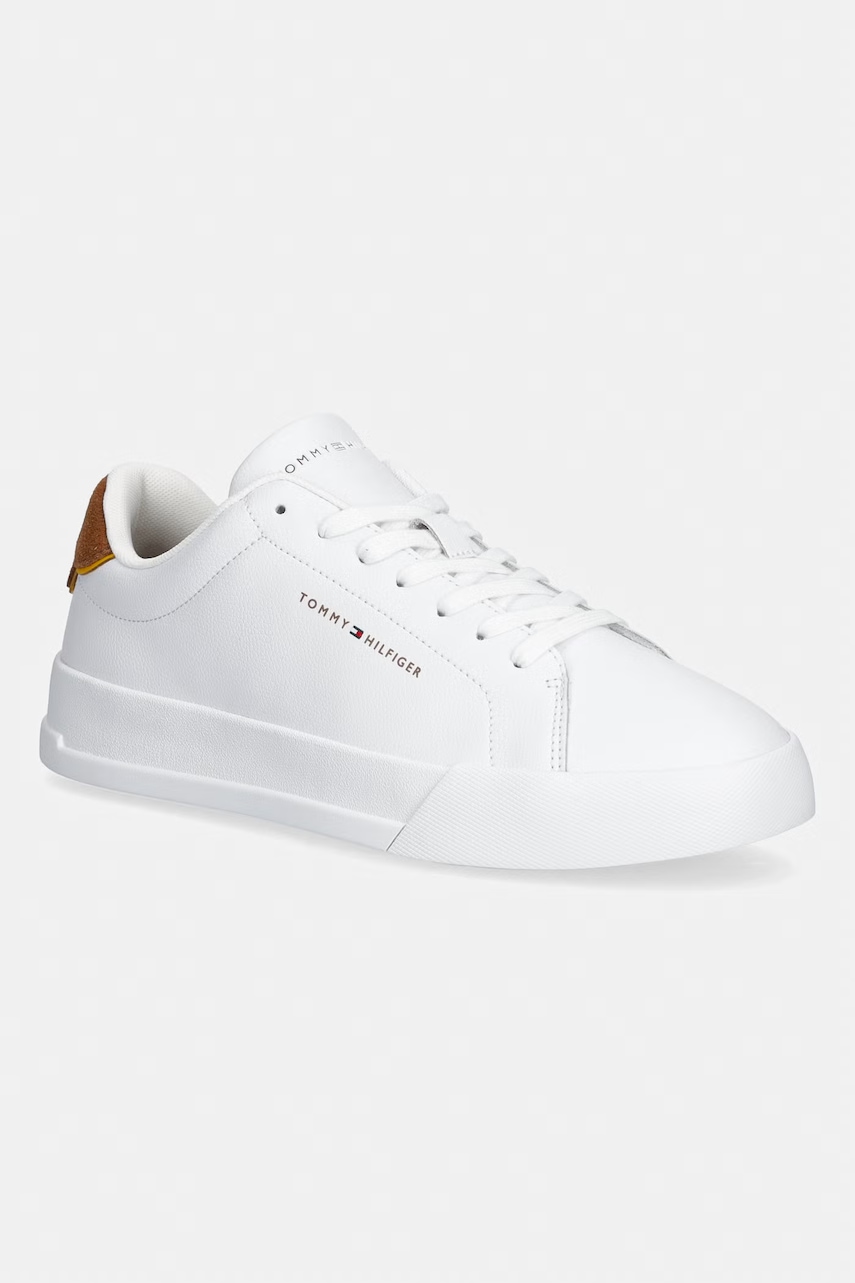 Tommy Hilfiger TH COURT LTH DETAIL ESS sneakers boty pánské kožené