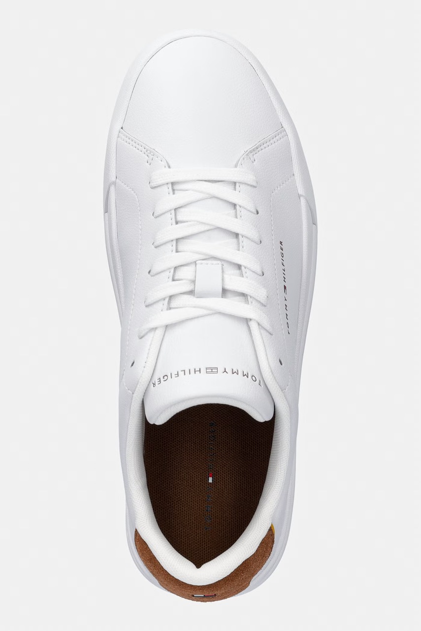 Tommy Hilfiger TH COURT LTH DETAIL ESS sneakers boty pánské kožené (obrázek 4)