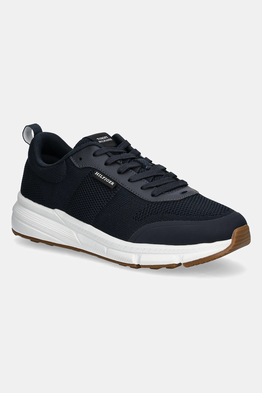 Sneakers boty Tommy Hilfiger LIGHTWEIGHT MODERN KNIT RUNNER tmavomodrá barva, FM0FM05326