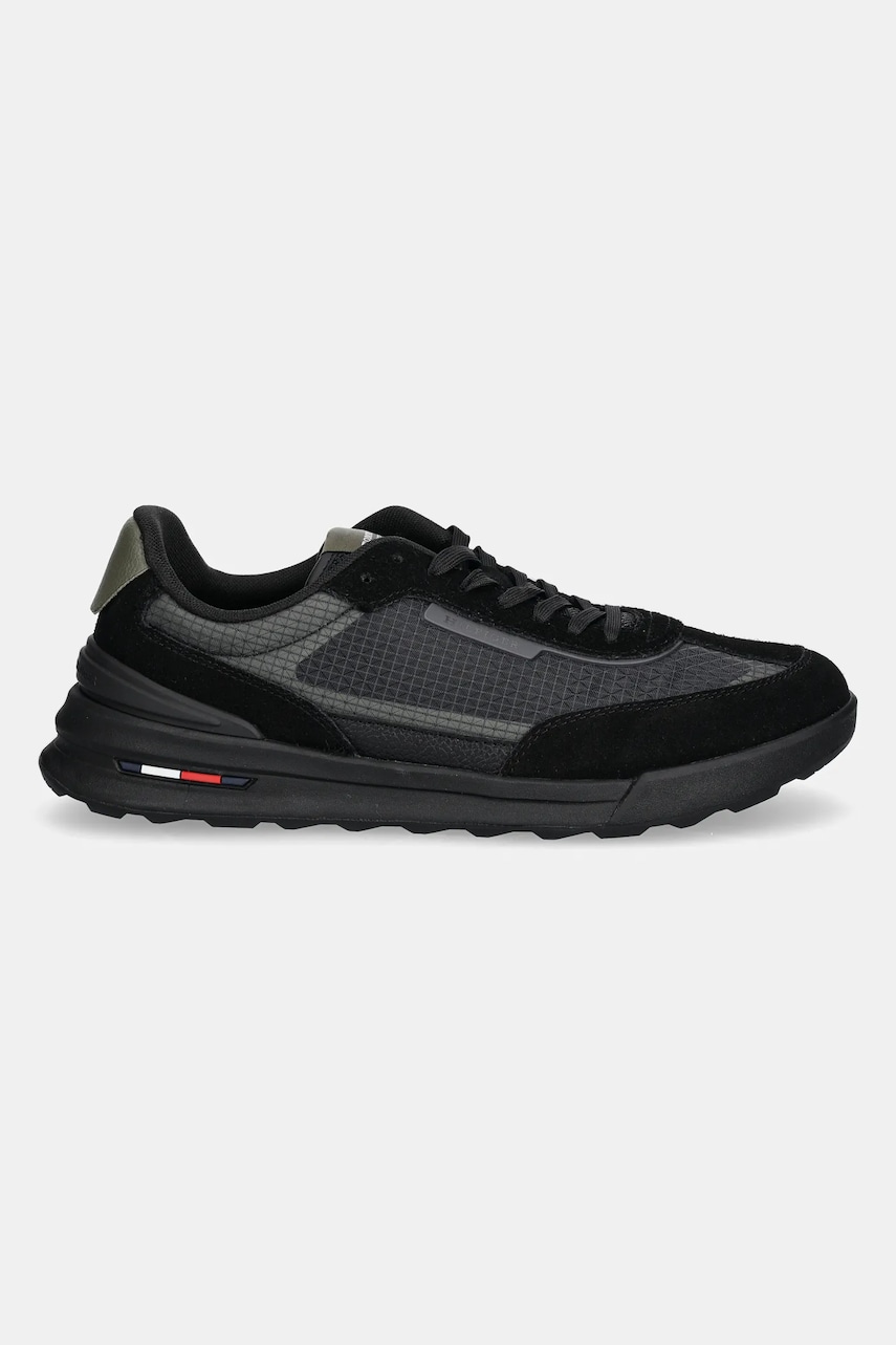 Кроссовки Tommy Hilfiger RETRO RUNNER SEASONAL цвет чёрный FM0FM05328 Кроссовки Tommy Hilfiger RETRO RUNNER SEASONAL цвет чёрный FM0FM05328