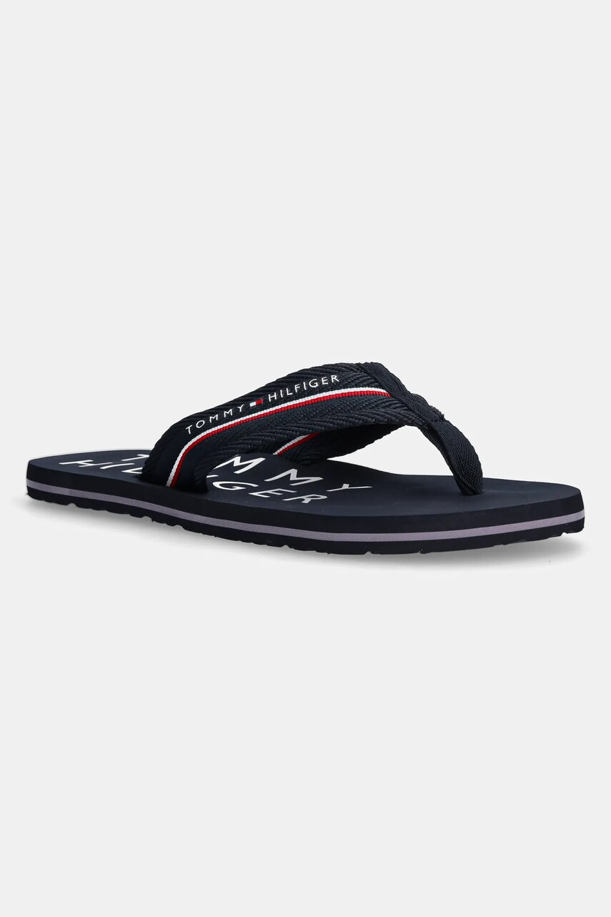 Levně Žabky Tommy Hilfiger TOMMY HILFIGER WEB BEACH SANDAL pánské, tmavomodrá barva, FM0FM05340