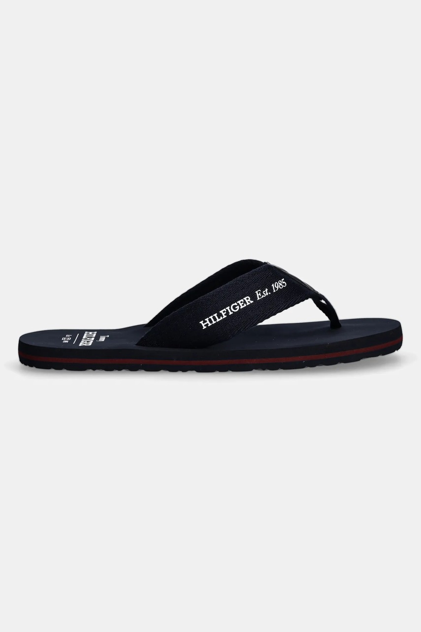 Вьетнамки Tommy Hilfiger HILFIGER 85 BEACH SANDAL мужские цвет синий FM0FM05339 Вьетнамки Tommy Hilfiger HILFIGER 85 BEACH SANDAL мужские цвет синий FM0FM05339