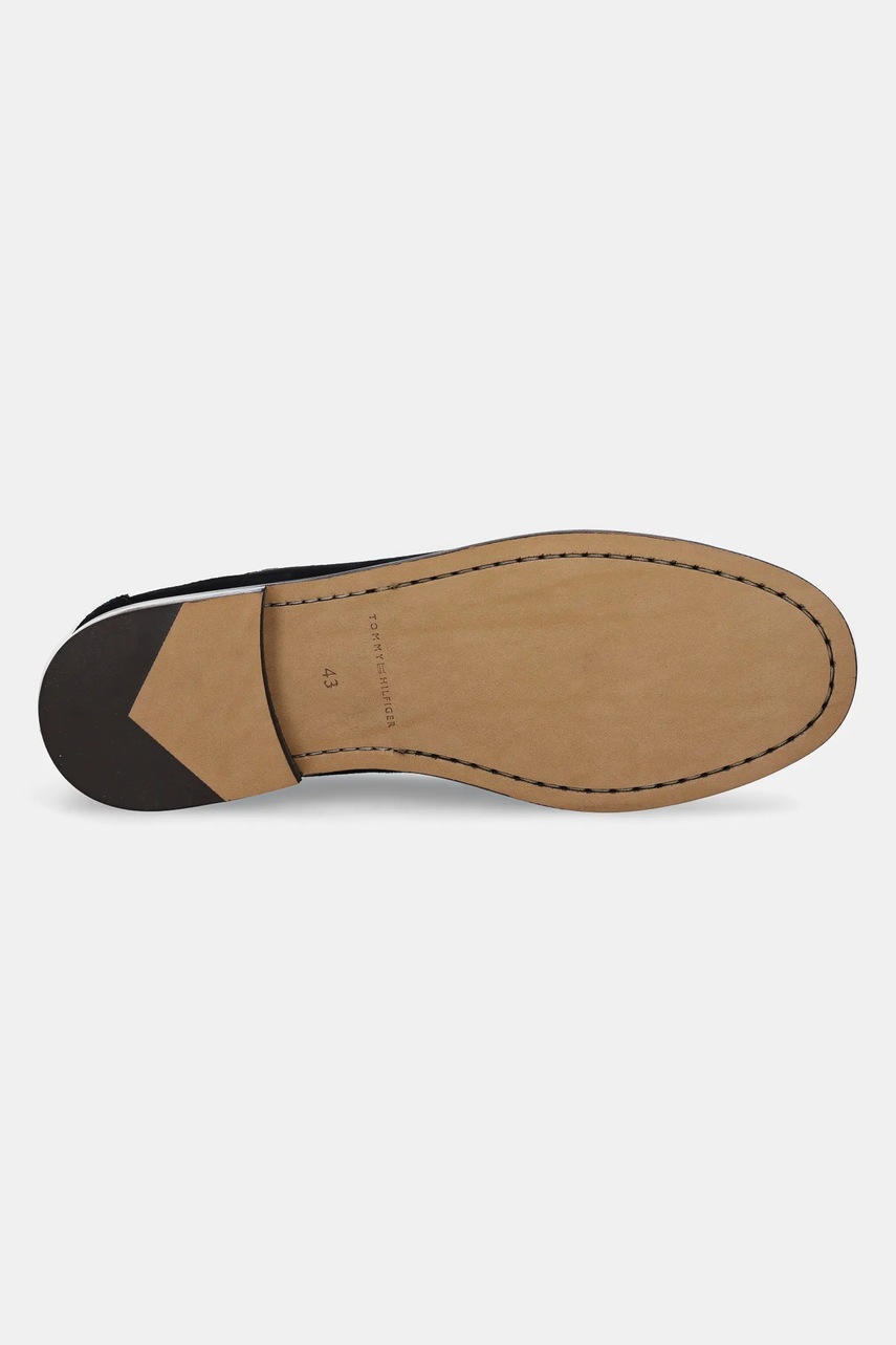 Замшеві мокасини Tommy Hilfiger CLASSIC HILFIGER SUEDE LOAFER чоловічі колір синій FM0FM05363 