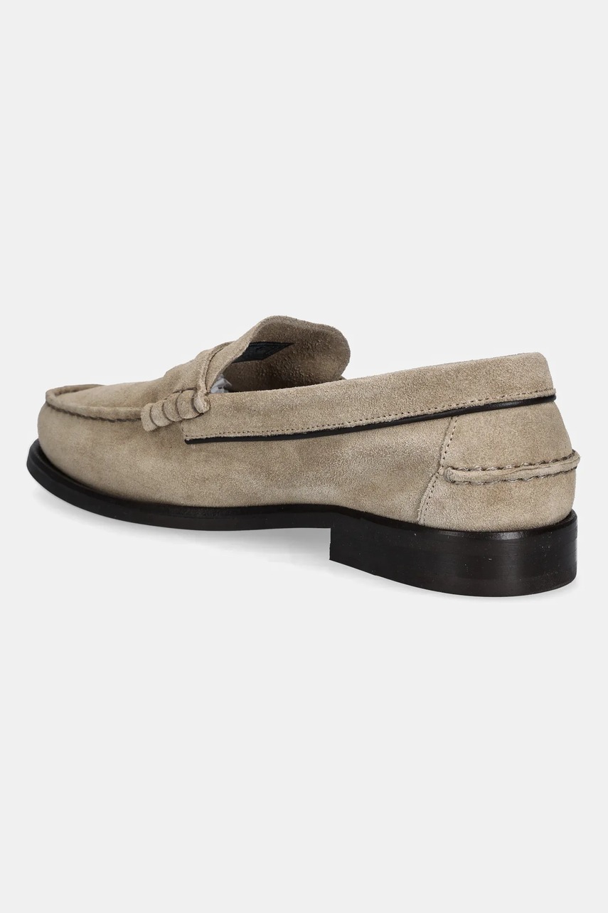 Замшеві мокасини Tommy Hilfiger CLASSIC HILFIGER SUEDE LOAFER чоловічі колір бежевий FM0FM05363 
