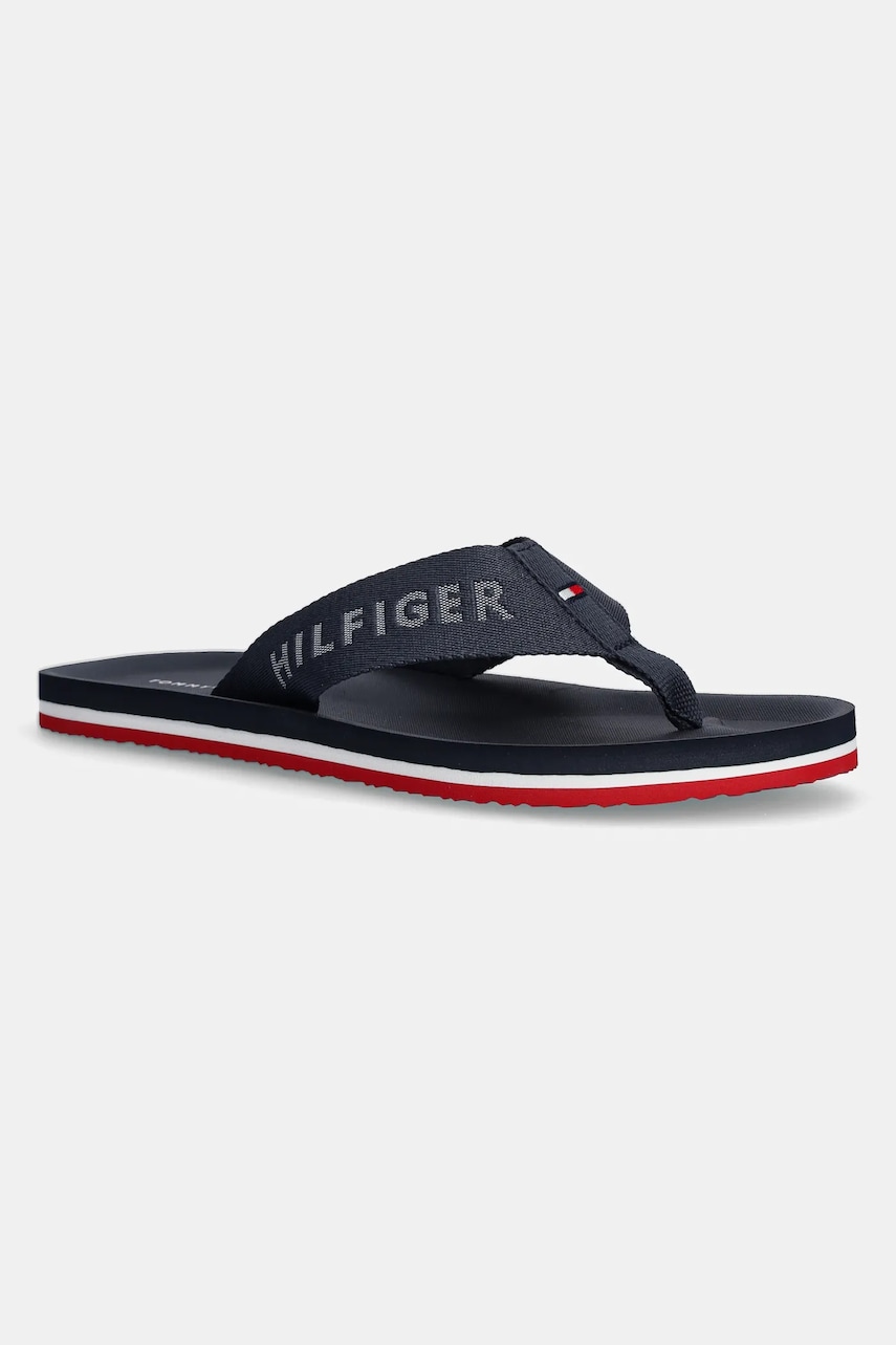 Levně Žabky Tommy Hilfiger COMFORT HILFIGER BEACH SANDAL pánské, tmavomodrá barva, FM0FM05341