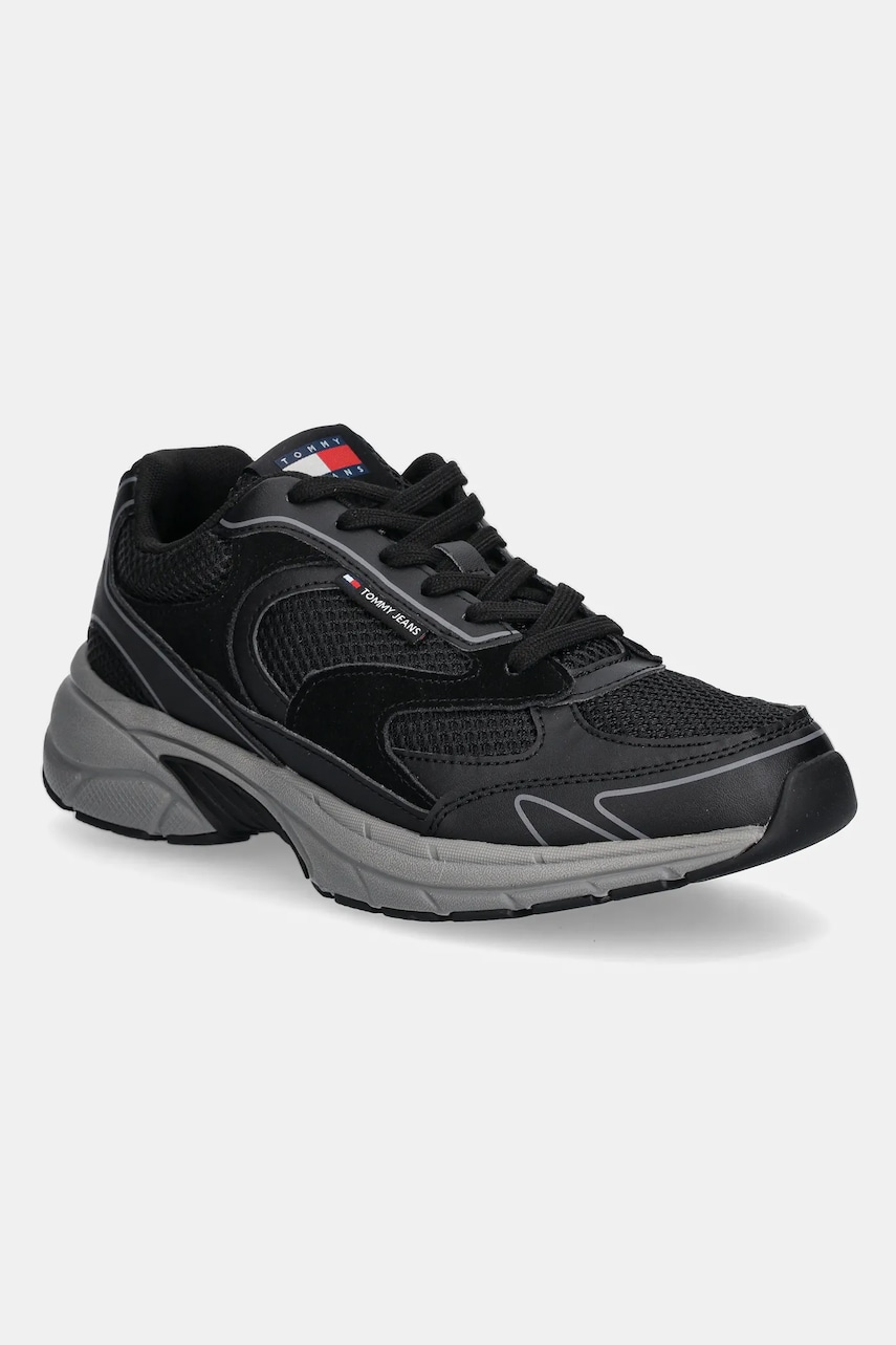 Tommy Jeans sneakers THE CONEY culoarea negru, EM0EM01520