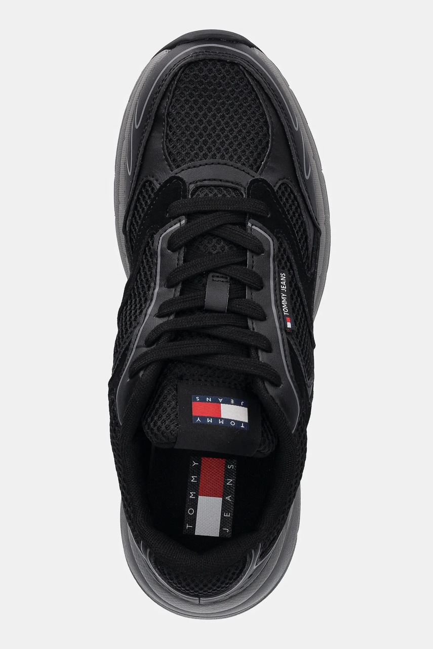 Αθλητικά Tommy Jeans THE CONEY χρώμα: μαύρο, EM0EM01520 φωτογραφία