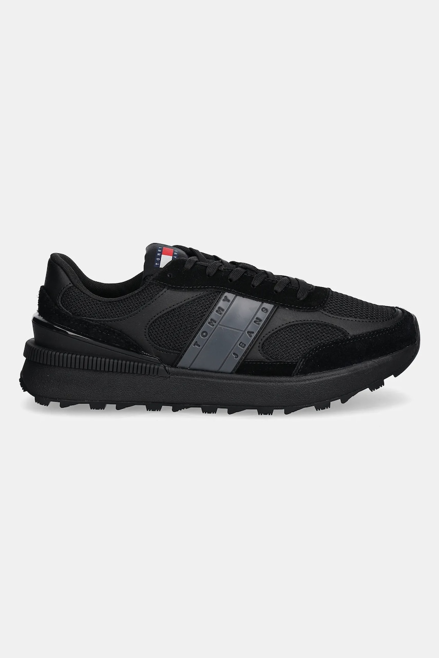 Кроссовки Tommy Jeans TJM TECHNICAL RUNNER ESS цвет чёрный EM0EM01537 Кроссовки Tommy Jeans TJM TECHNICAL RUNNER ESS цвет чёрный EM0EM01537