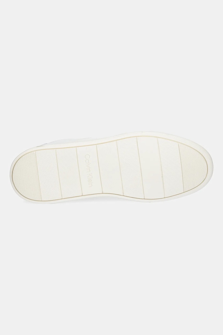 Αθλητικά Calvin Klein LOW TOP LACE UP LOGO χρώμα: άσπρο, HM0HM01653 φωτογραφία