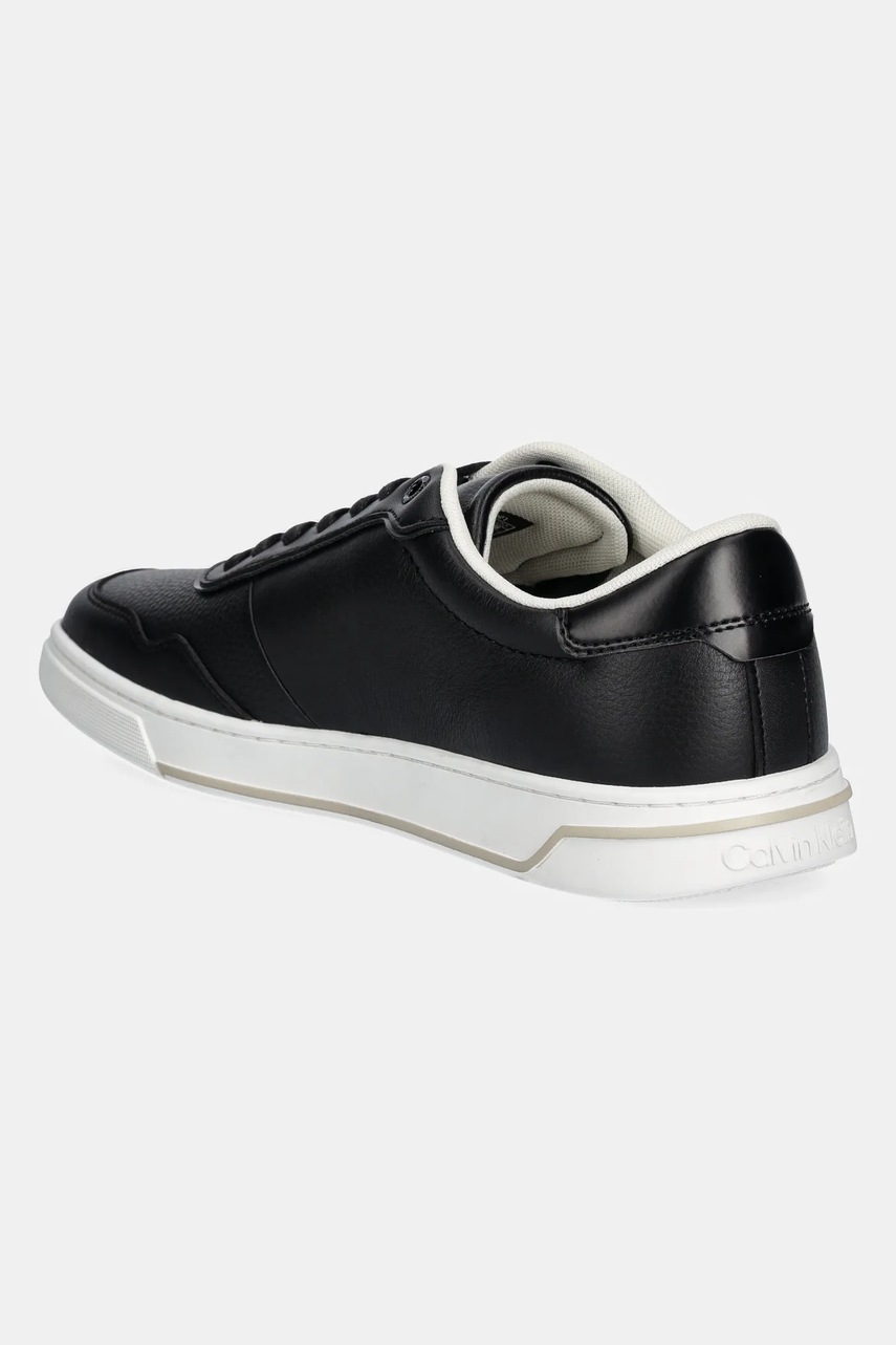 Αθλητικά Calvin Klein LOW TOP LACE UP LOGO χρώμα: μαύρο, HM0HM01653 φωτογραφία