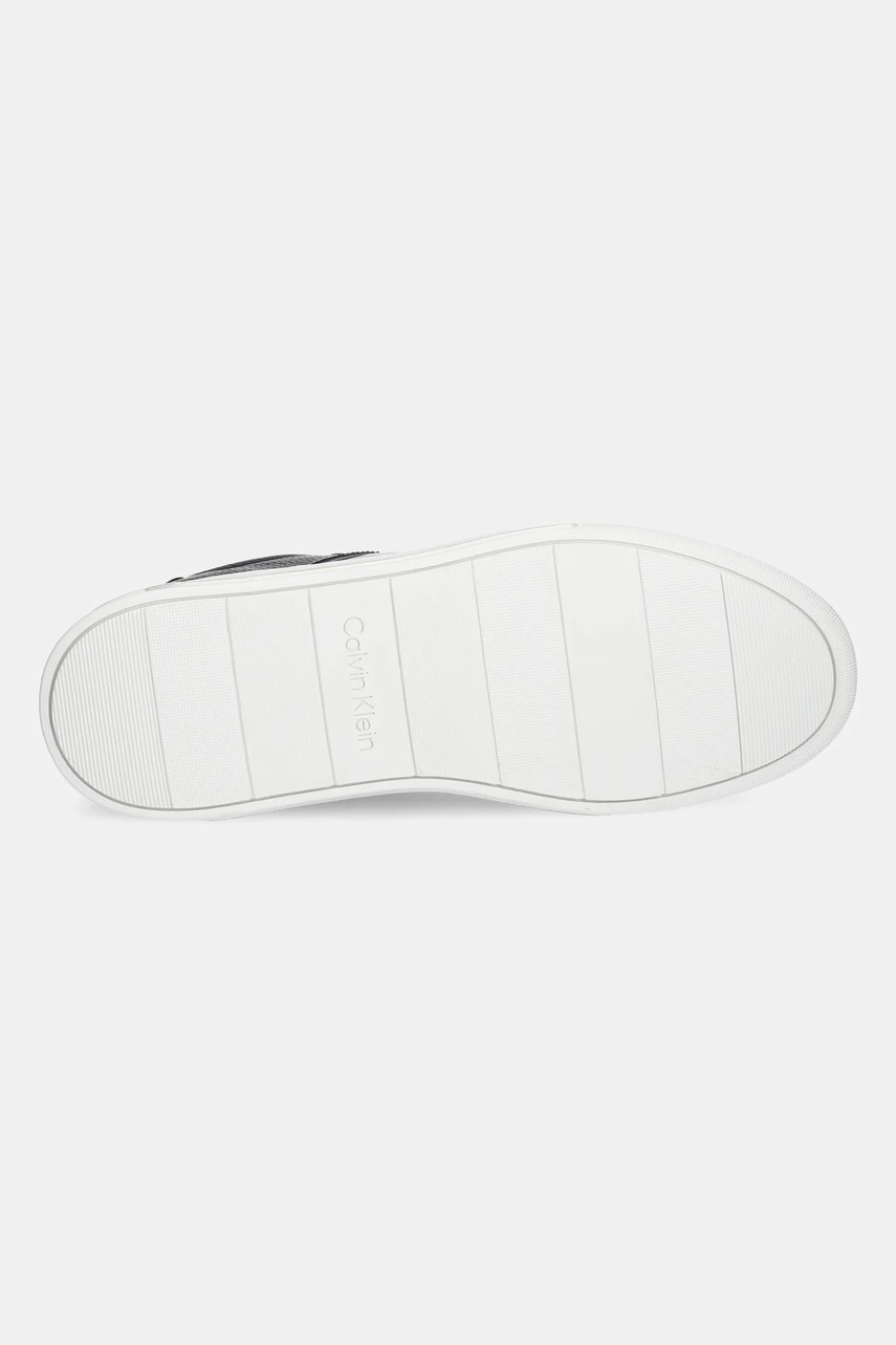 Αθλητικά Calvin Klein LOW TOP LACE UP LOGO χρώμα: μαύρο, HM0HM01653 φωτογραφία