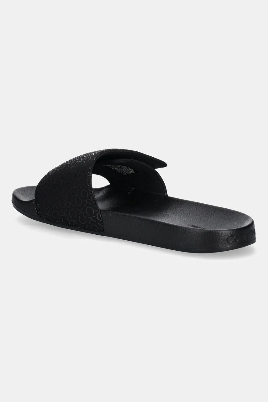 Шльопанці Calvin Klein POOL SLIDE MONO чоловічі колір чорний HM0HM01671 