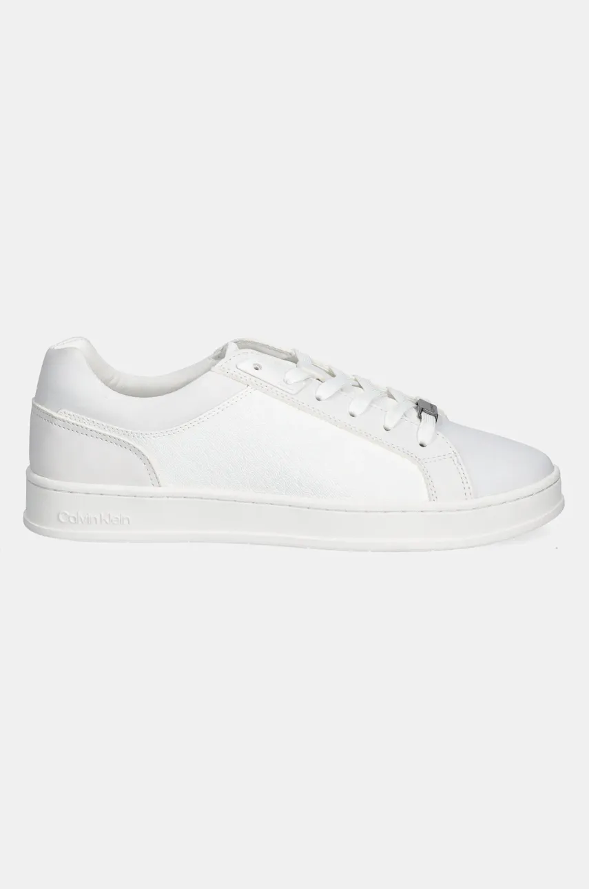 Кроссовки Calvin Klein LOW TOP LACE UP NB MONO цвет белый HM0HM01768 Кроссовки Calvin Klein LOW TOP LACE UP NB MONO цвет белый HM0HM01768