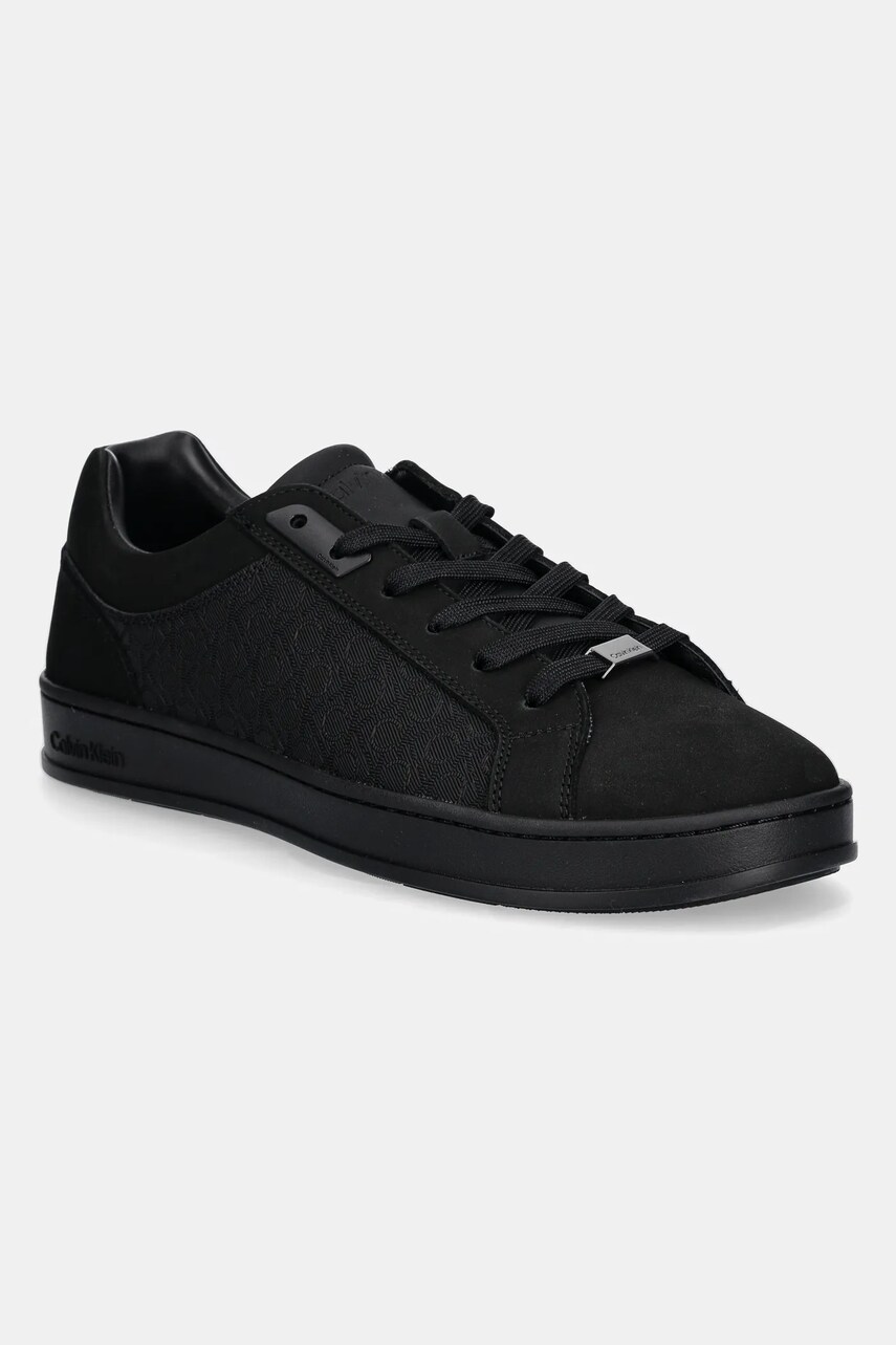 Levně Sneakers boty Calvin Klein LOW TOP LACE UP NB MONO černá barva, HM0HM01768
