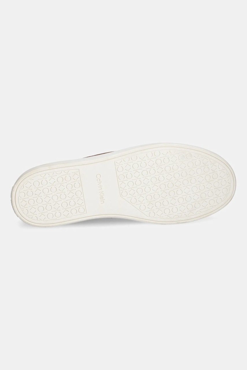 Замшеві мокасини Calvin Klein MOCCASIN SUEDE чоловічі колір коричневий HM0HM01794 