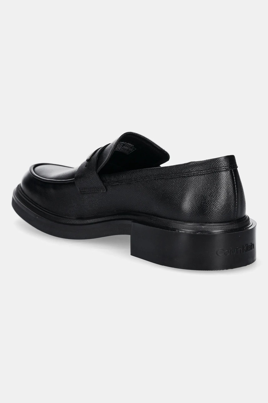 Шкіряні мокасини Calvin Klein MOCCASIN CDR чоловічі колір чорний HM0HM01774 