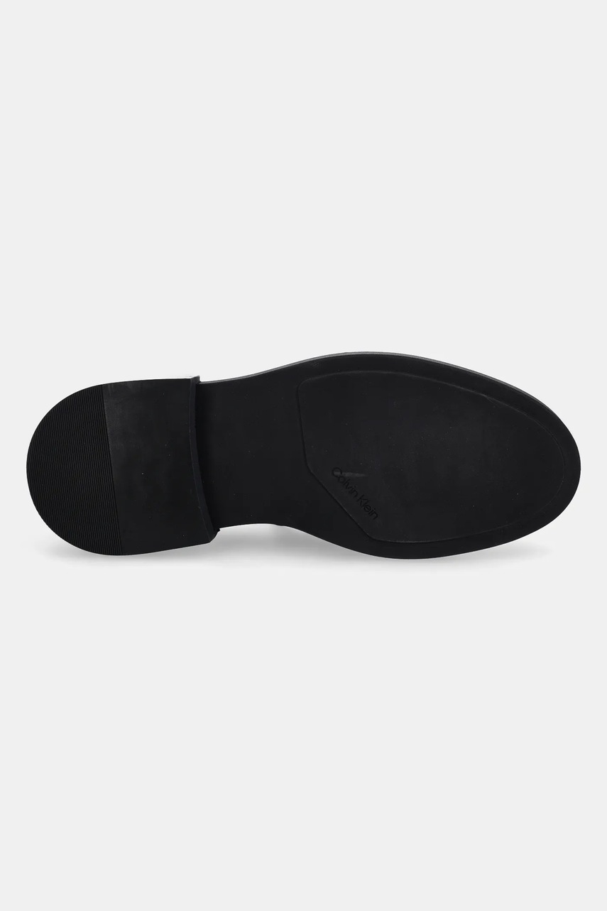 Шкіряні мокасини Calvin Klein MOCCASIN CDR чоловічі колір чорний HM0HM01774 