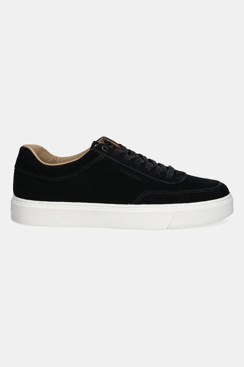 Замшевые кроссовки Calvin Klein LACE UP SUEDE цвет чёрный HM0HM01792 Замшевые кроссовки Calvin Klein LACE UP SUEDE цвет чёрный HM0HM01792