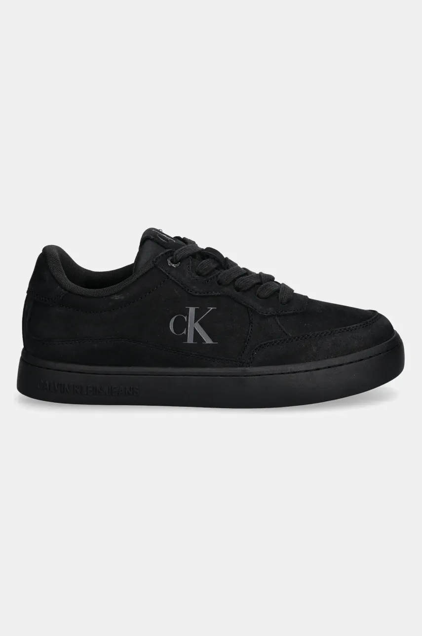 Кроссовки из нубука Calvin Klein Jeans CLASSIC CUPSOLE WAVE MG CS цвет чёрный YM0YM01256 Кроссовки из нубука Calvin Klein Jeans CLASSIC CUPSOLE WAVE MG CS цвет чёрный YM0YM01256