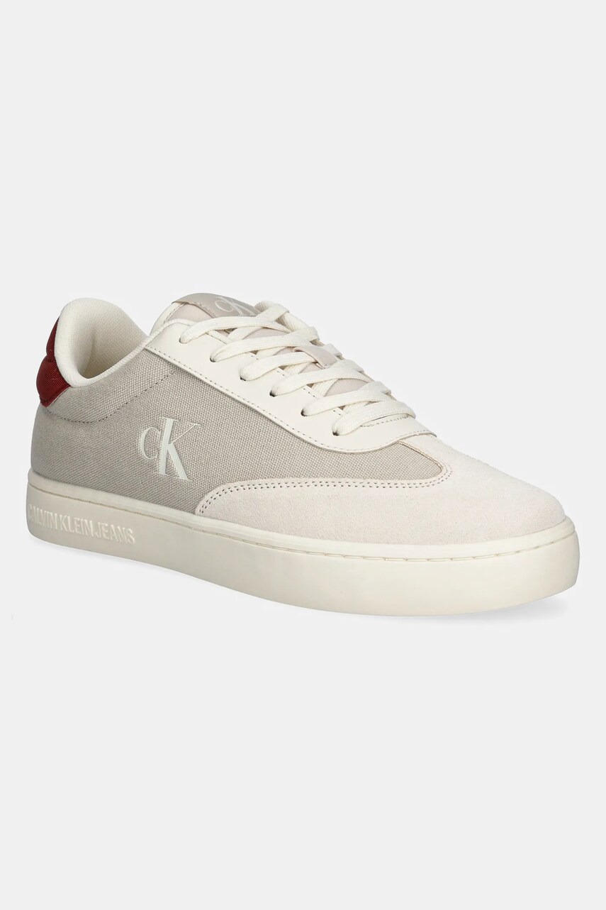 Levně Sneakers boty Calvin Klein Jeans CLASSIC CUPSOLE LOW MIX MG béžová barva, YM0YM01169