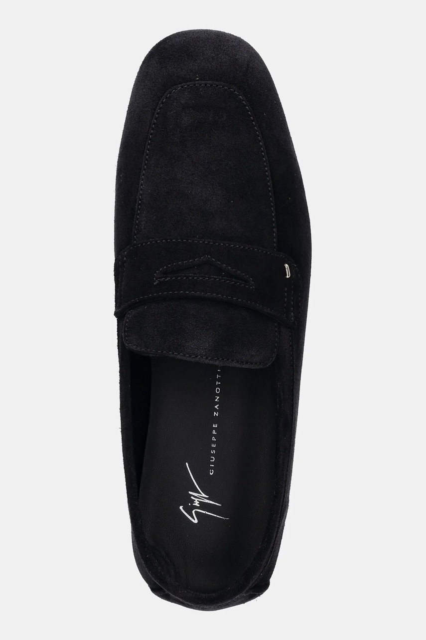 Замшеві мокасини Giuseppe Zanotti Rupert чоловічі колір чорний EU50021.001 