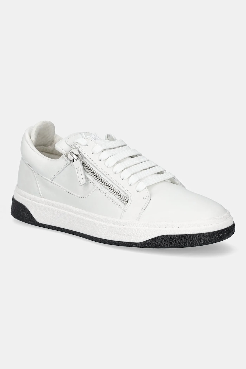 Giuseppe Zanotti sneakers din piele GZ barbati, culoarea alb, RM30035.002 Giuseppe Zanotti sneakers din piele GZ barbati, culoarea alb, RM30035.002