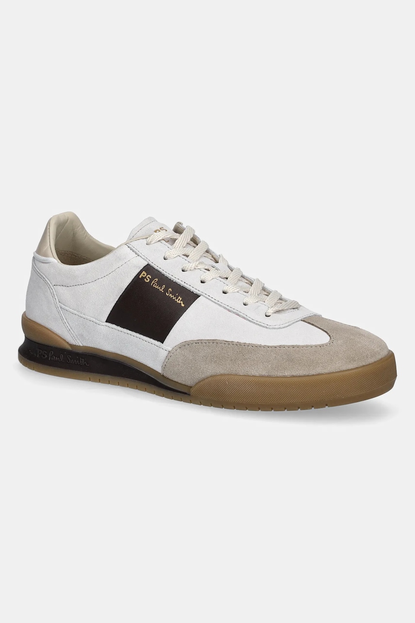 PS Paul Smith sneakers din piele intoarsă Dover bărbați, culoarea alb, M2S-DVR61-PSUE PS Paul Smith sneakers din piele intoarsă Dover bărbați, culoarea alb, M2S-DVR61-PSUE
