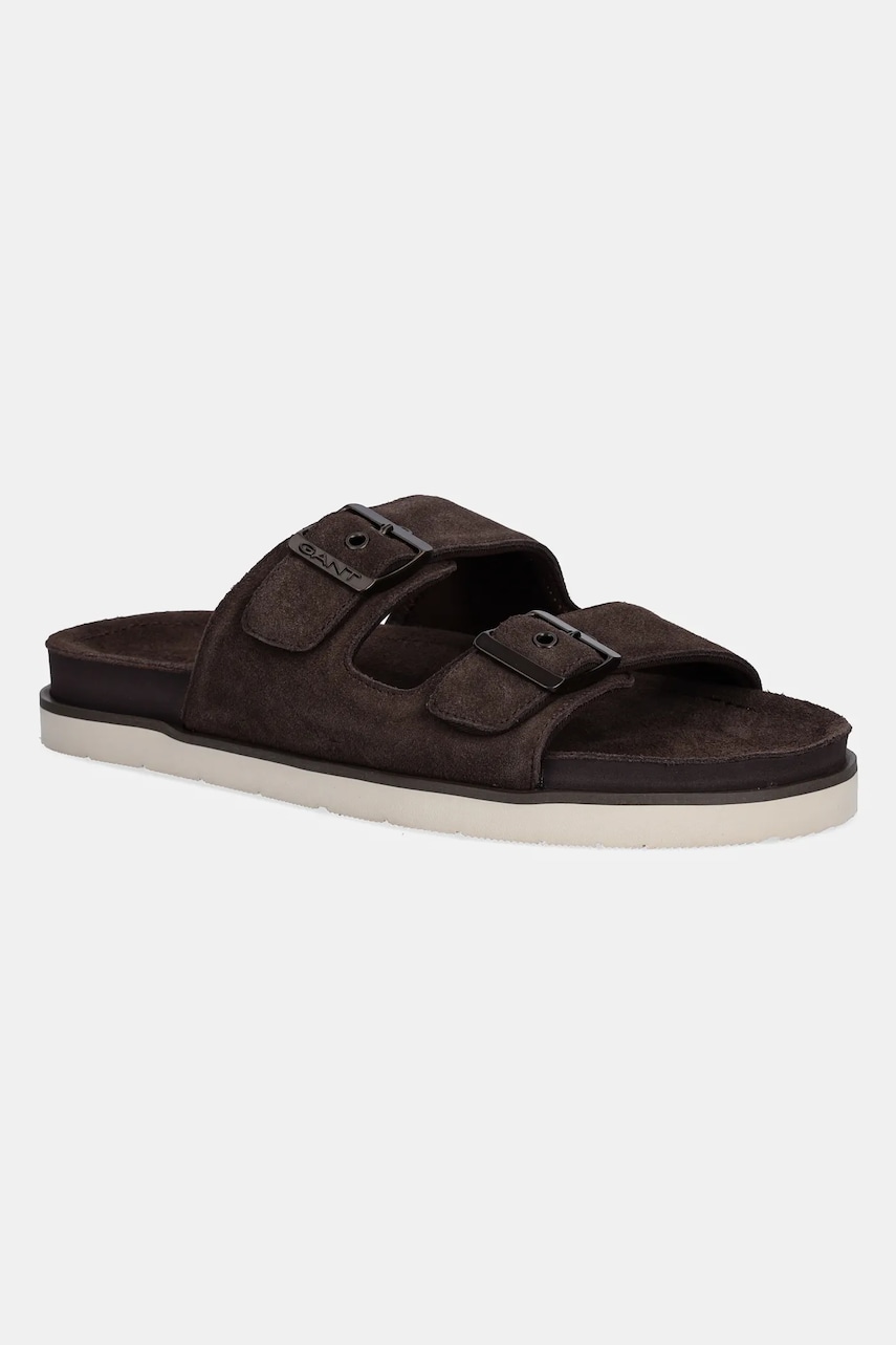 Gant papuci din piele Fairfo culoarea maro, 30631863.G46 Gant papuci din piele Fairfo culoarea maro, 30631863.G46