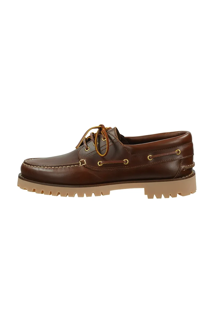 Gant mocasini de piele Tratton barbati, culoarea maro, 30631913.G45