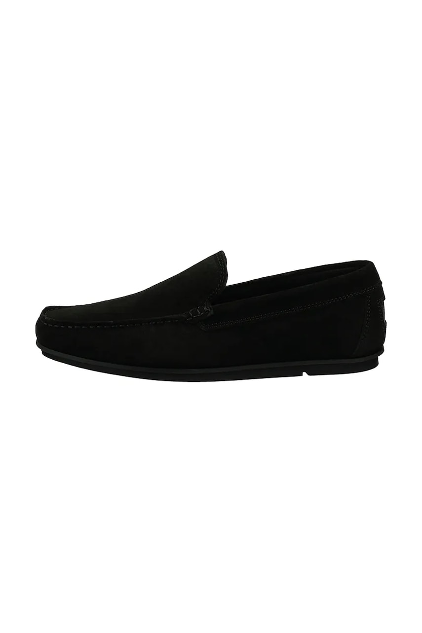 Gant mocasini din piele intoarsa Wilmon barbati, culoarea negru, 30633914.G00 Gant mocasini din piele intoarsa Wilmon barbati, culoarea negru, 30633914.G00