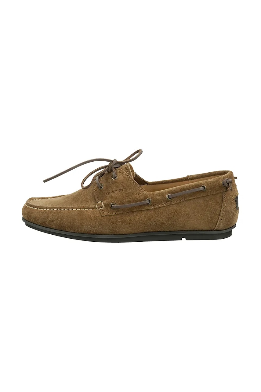 Gant mocasini din piele intoarsa Wilmon barbati, culoarea maro, 30633915.G771 Gant mocasini din piele intoarsa Wilmon barbati, culoarea maro, 30633915.G771
