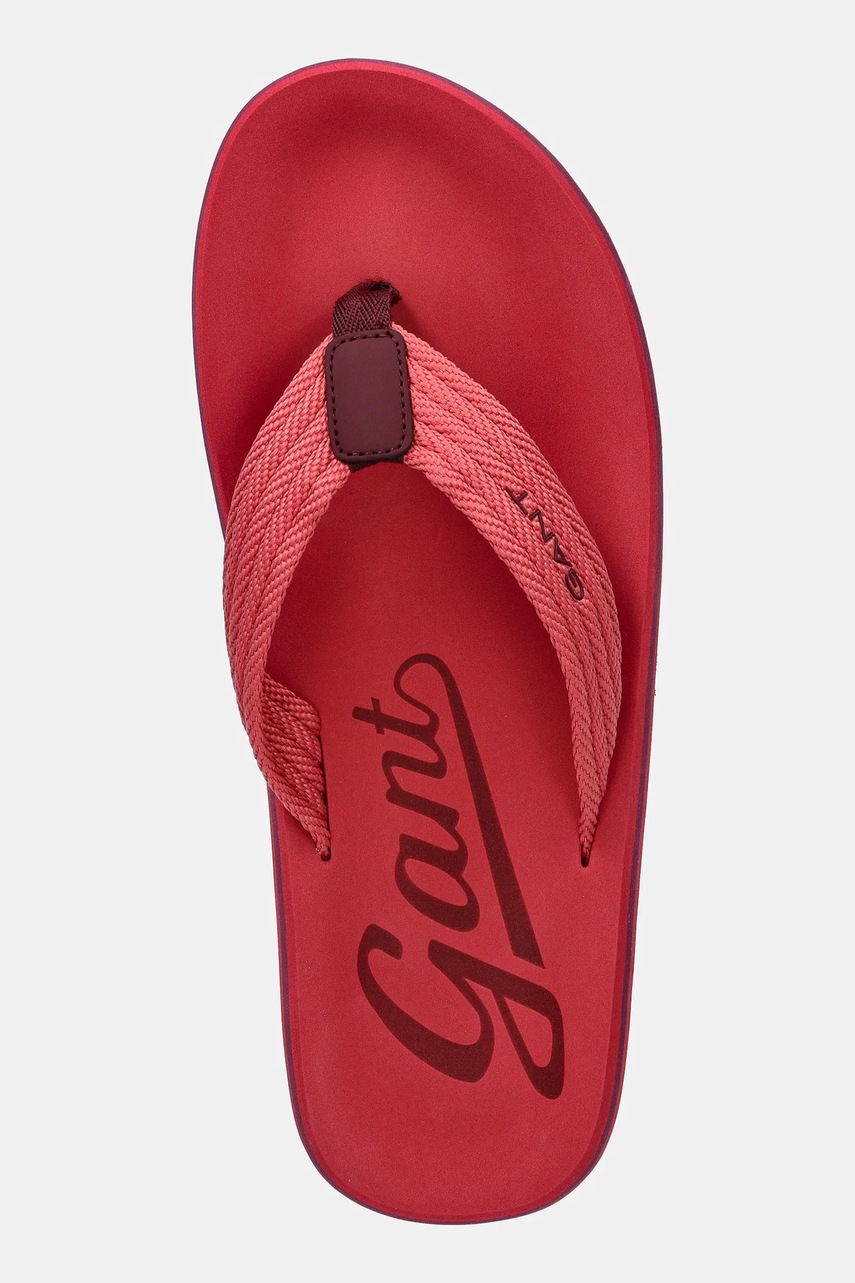 Σαγιονάρες Gant Brodale χρώμα: κόκκινο, 30639850.G514 φωτογραφία