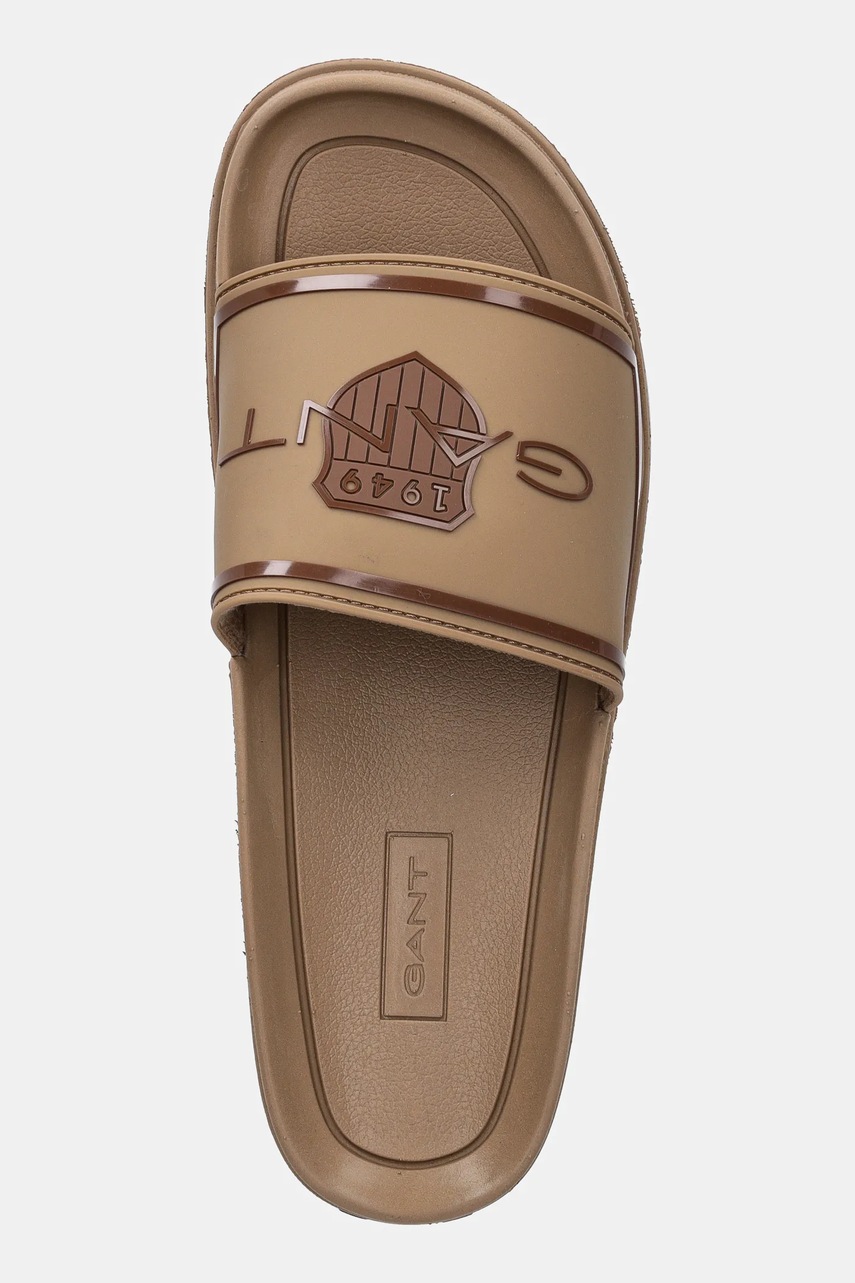 Παντόφλες Gant Pierbay χρώμα: καφέ, 30639894.G146 φωτογραφία