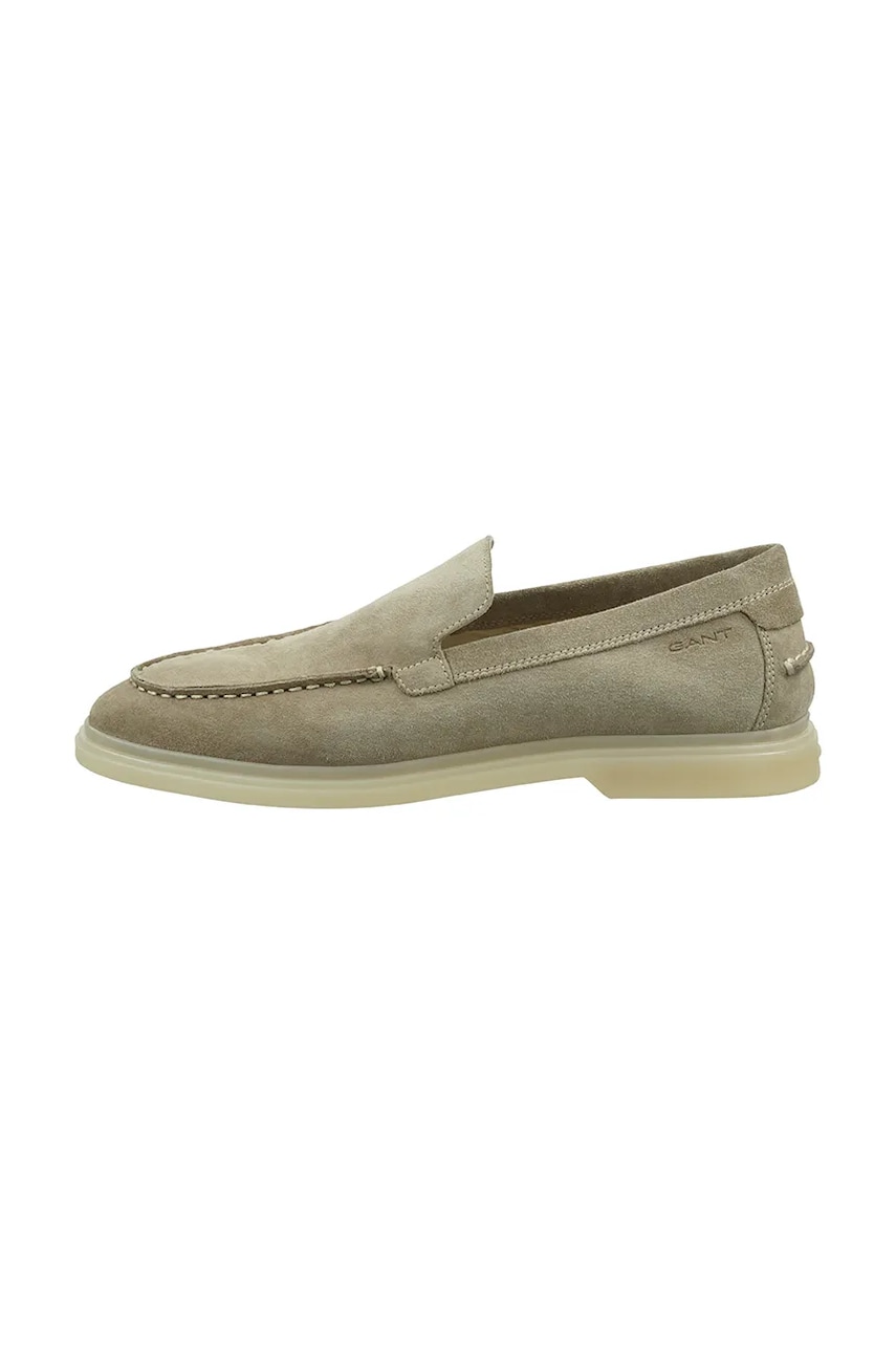 Gant mocasini din piele intoarsa Boery barbati, culoarea bej, 30673849.G24 Gant mocasini din piele intoarsa Boery barbati, culoarea bej, 30673849.G24