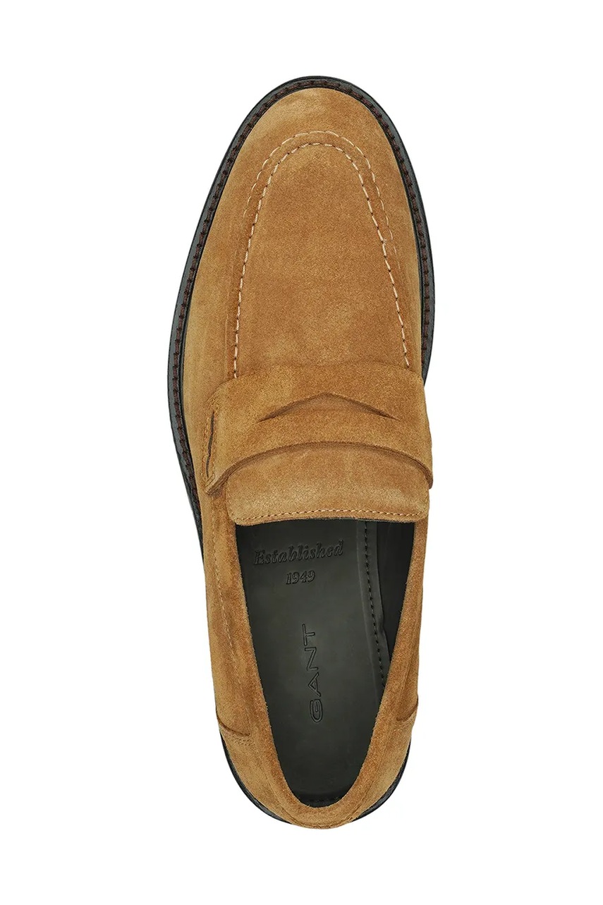 Μοκασίνια σουέτ Gant Lozham χρώμα: καφέ, 30673926.G45 φωτογραφία