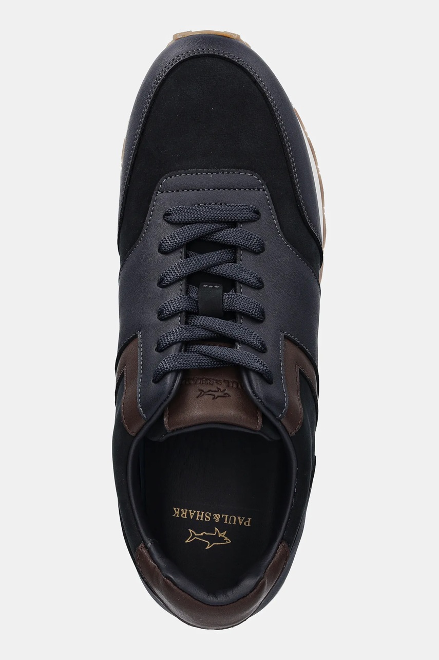 Δερμάτινα αθλητικά παπούτσια Paul&Shark χρώμα: ναυτικό μπλε, 25418015.50 φωτογραφία