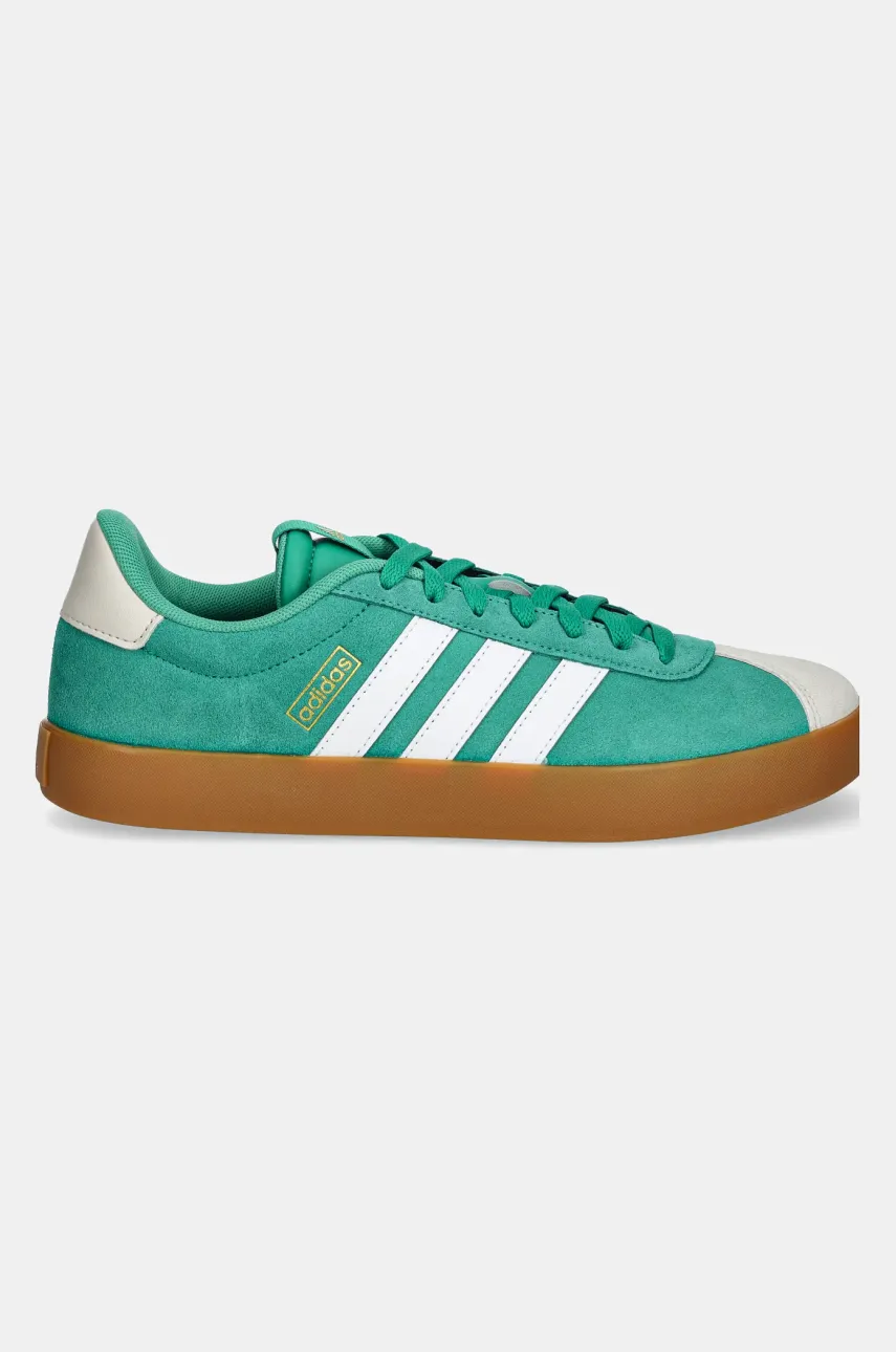 Замшевые кроссовки adidas VL Court 3.0 цвет зелёный JP5285 Замшевые кроссовки adidas VL Court 3.0 цвет зелёный JP5285