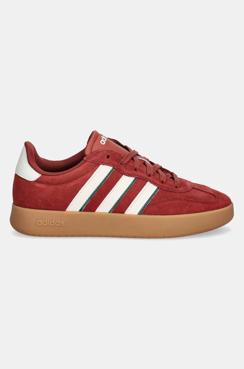 Замшевые кроссовки adidas Barreda цвет бордовый JP7098 Замшевые кроссовки adidas Barreda цвет бордовый JP7098