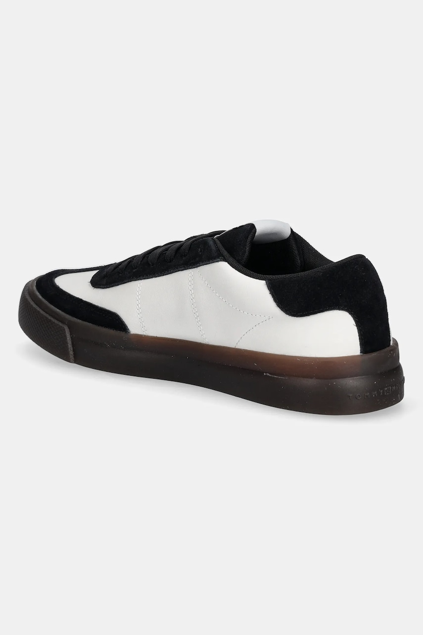 Tommy Hilfiger bőr sportcipő TH CUPSET SUMMER LTH fehér, férfi, FM0FM05487 termék 2. képe