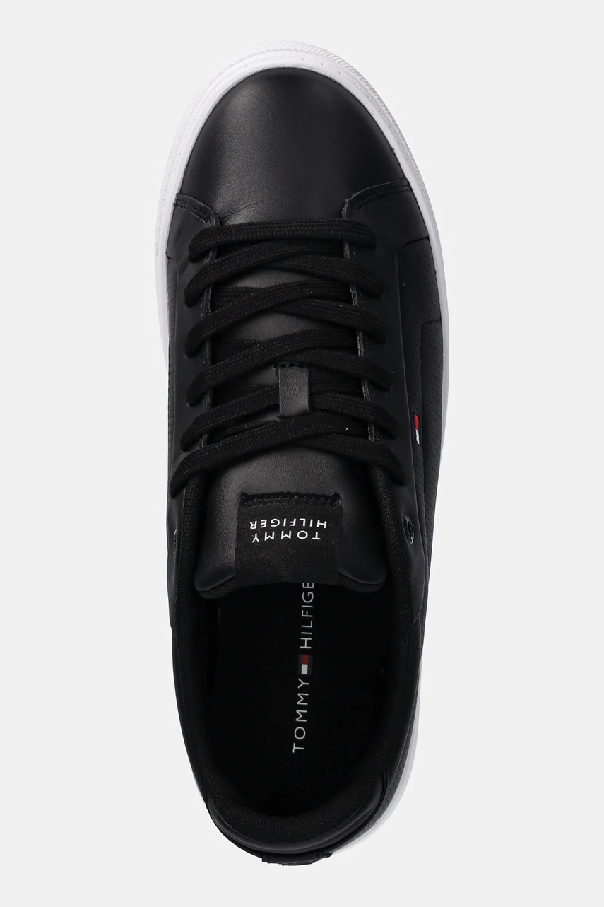 Kožené sneakers boty Tommy Hilfiger ICON COURT PINPERF LTH (obrázek 4)
