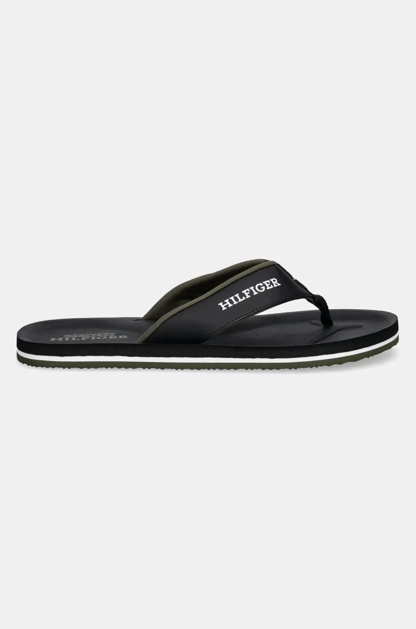 Вьетнамки Tommy Hilfiger PADDED COMFORT HILFIGER B SANDAL мужские цвет чёрный FM0FM05440 Вьетнамки Tommy Hilfiger PADDED COMFORT HILFIGER B SANDAL мужские цвет чёрный FM0FM05440