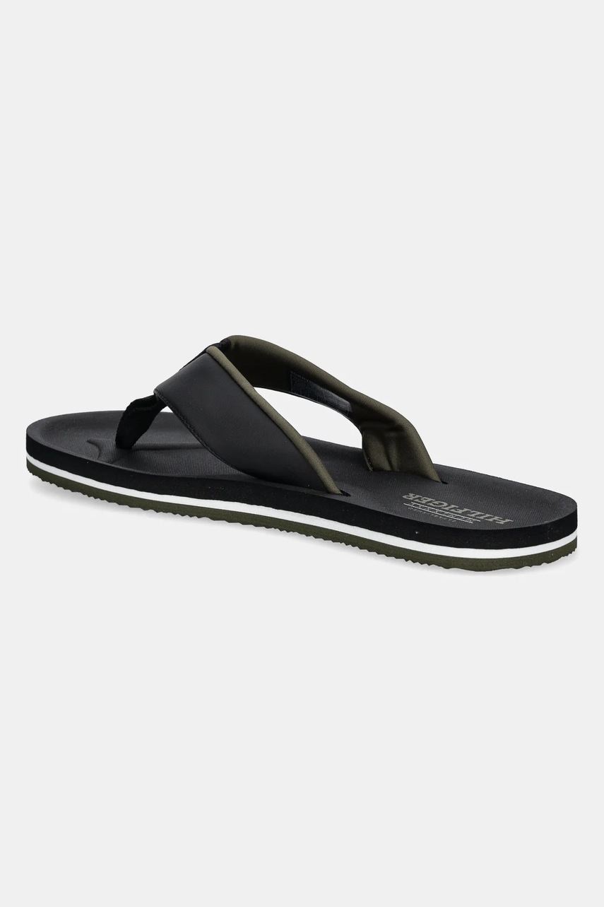 Σαγιονάρες Tommy Hilfiger PADDED COMFORT HILFIGER B SANDAL χρώμα: μαύρο, FM0FM05440 φωτογραφία