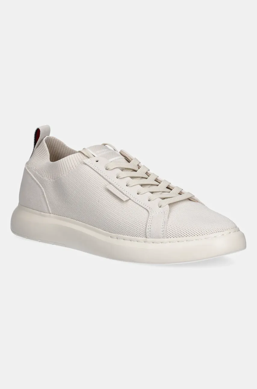 Levně Sneakers boty Tommy Hilfiger LIGHT CUPSOLE KNIT SEASONAL béžová barva, FM0FM05403